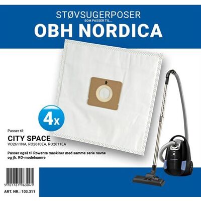 OBH Nordica City Space Vo2611na Støvsugerposer OBH Nordica City Space Vo2611na Støvsugerposer