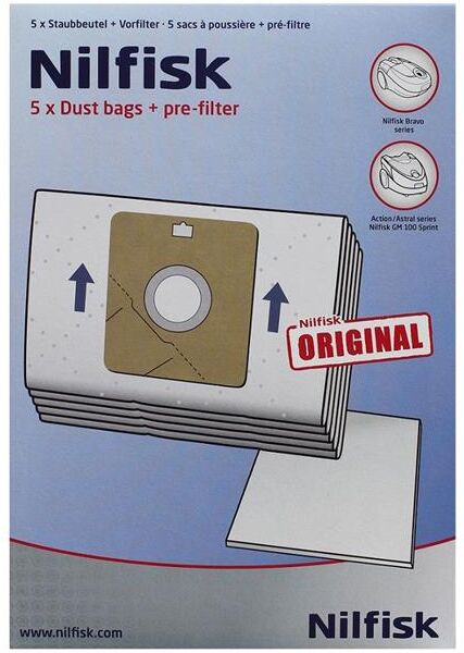 Nilfisk Original Gm 100 Sprint, Action, Astral, Alto Force 100, Action Plus Støvsugerposer Nilfisk Original Gm 100 Sprint, Action, Astral, Alto Force 100, Action Plus Støvsugerposer