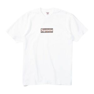 Supreme Burberry Box Logo T-shirt Hvid M
