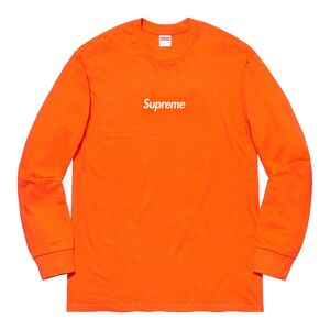 Supreme Box Logo LS sweatshirt Orange XL
