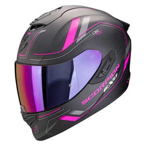 Scorpion Integralhjelm  EXO-1400 EVO II AIR Carbon, Matsort/Pink