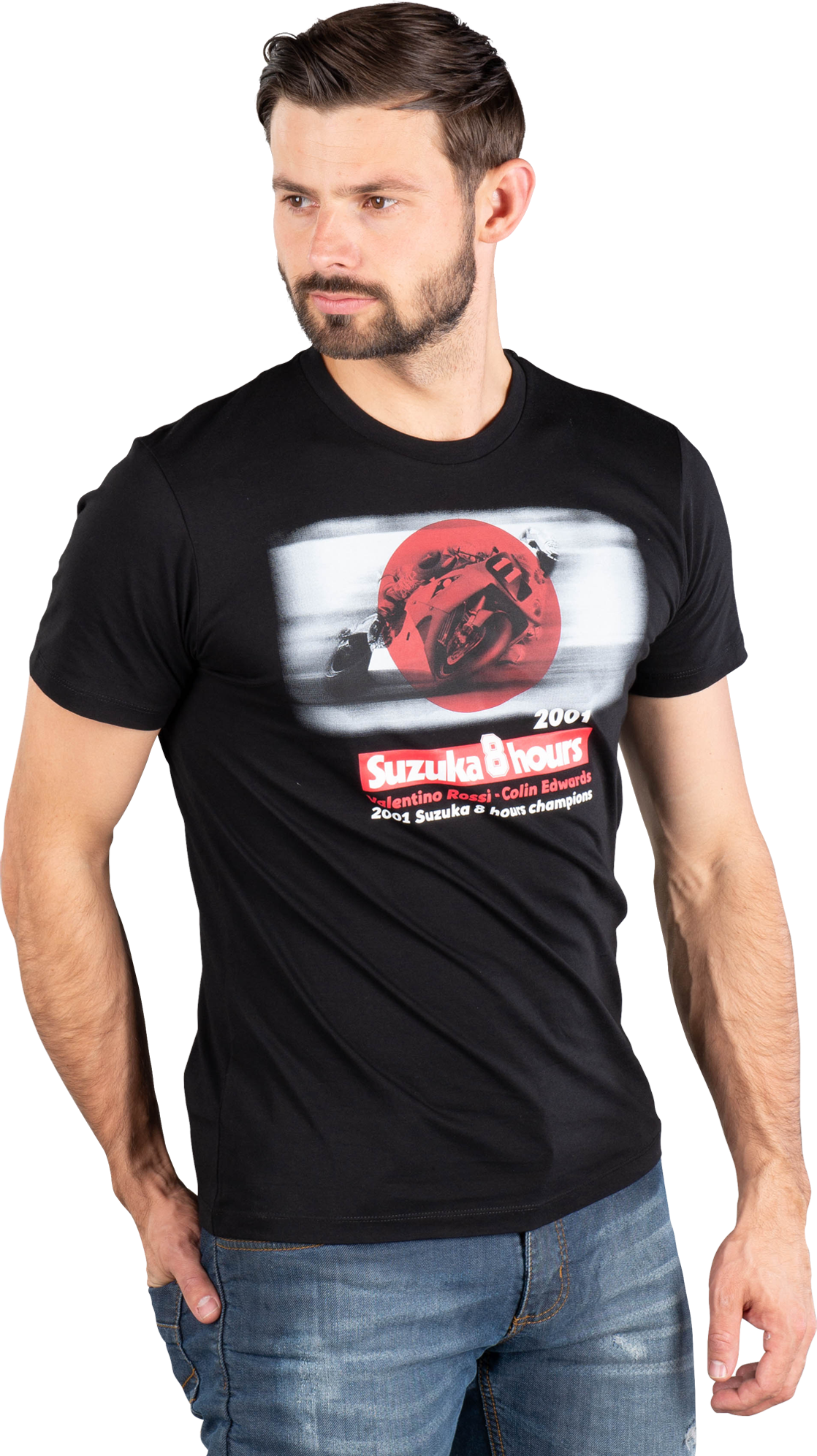 VR46 T-Shirt VR46 Suzuka 8 Hours, Sort VR46 T-Shirt VR46 Suzuka 8 Hours, Sort