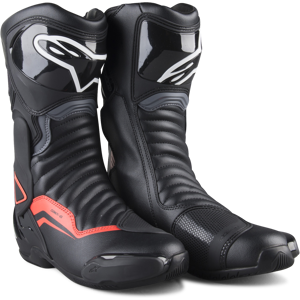 Alpinestars MC-Støvler  SMX-6 V2, Sort/Grå/Neonrød