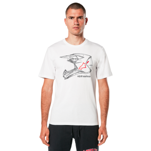 Alpinestars T-Shirt  MX Helmet CSF, Hvid