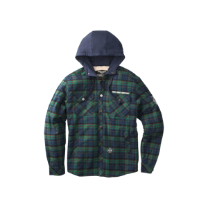 West Coast Choppers Flanneljakke  Sherpa Lined, Sort/Grå