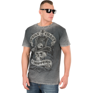 West Coast Choppers T-Shirt  Cash Only, Sort/Grå