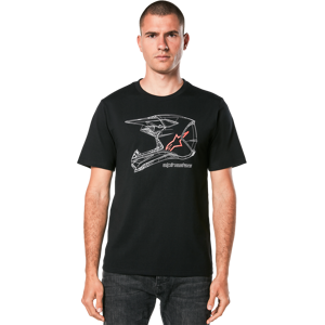 Alpinestars T-Shirt  MX Helmet CSF, Sort