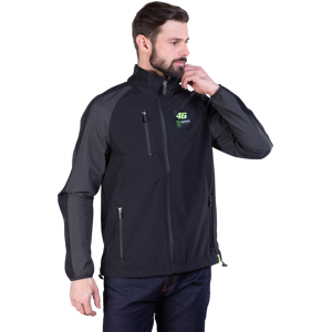 VR46 Jakke  Softshell Dual, Sort