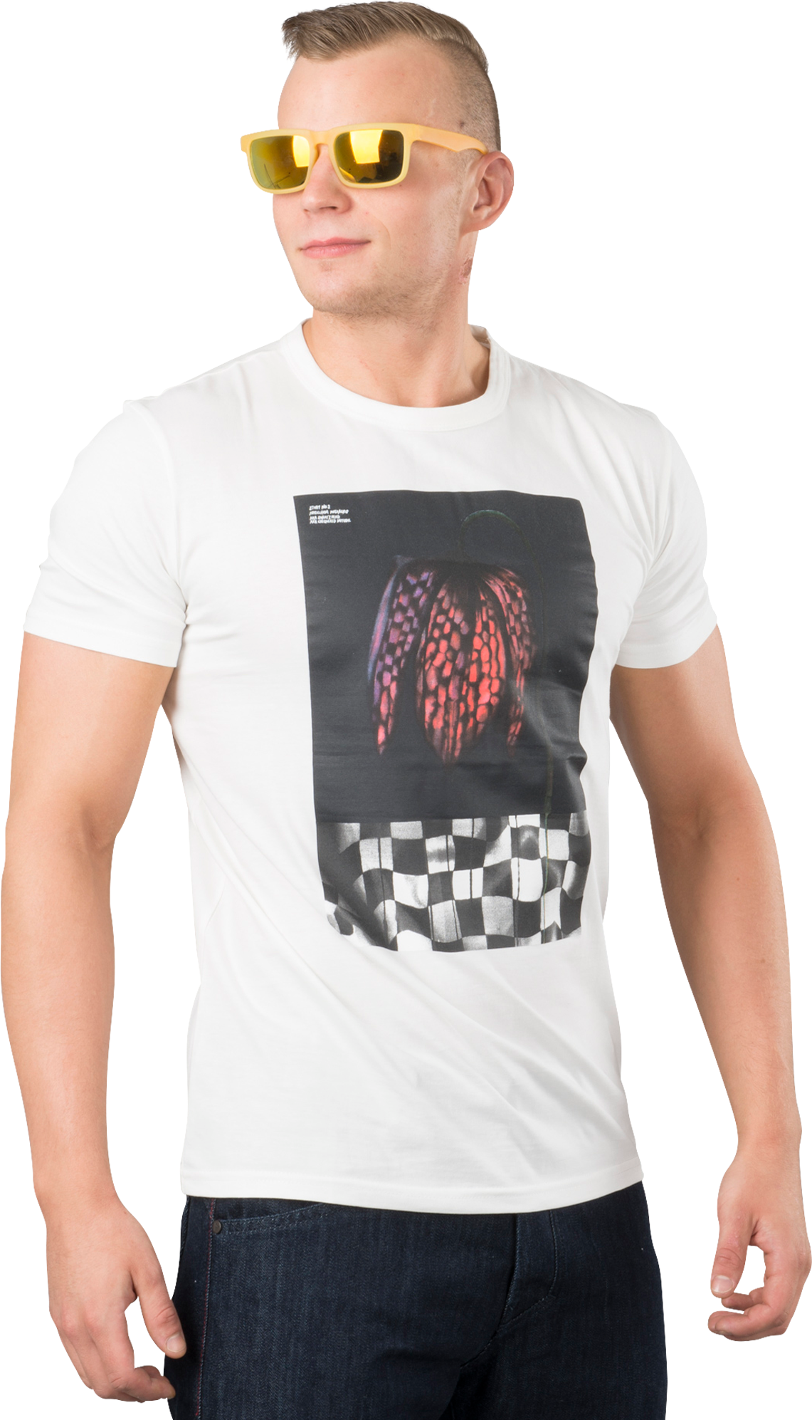 Dainese T-shirt Dainese Demon-Flower 72, Hvid Hvid