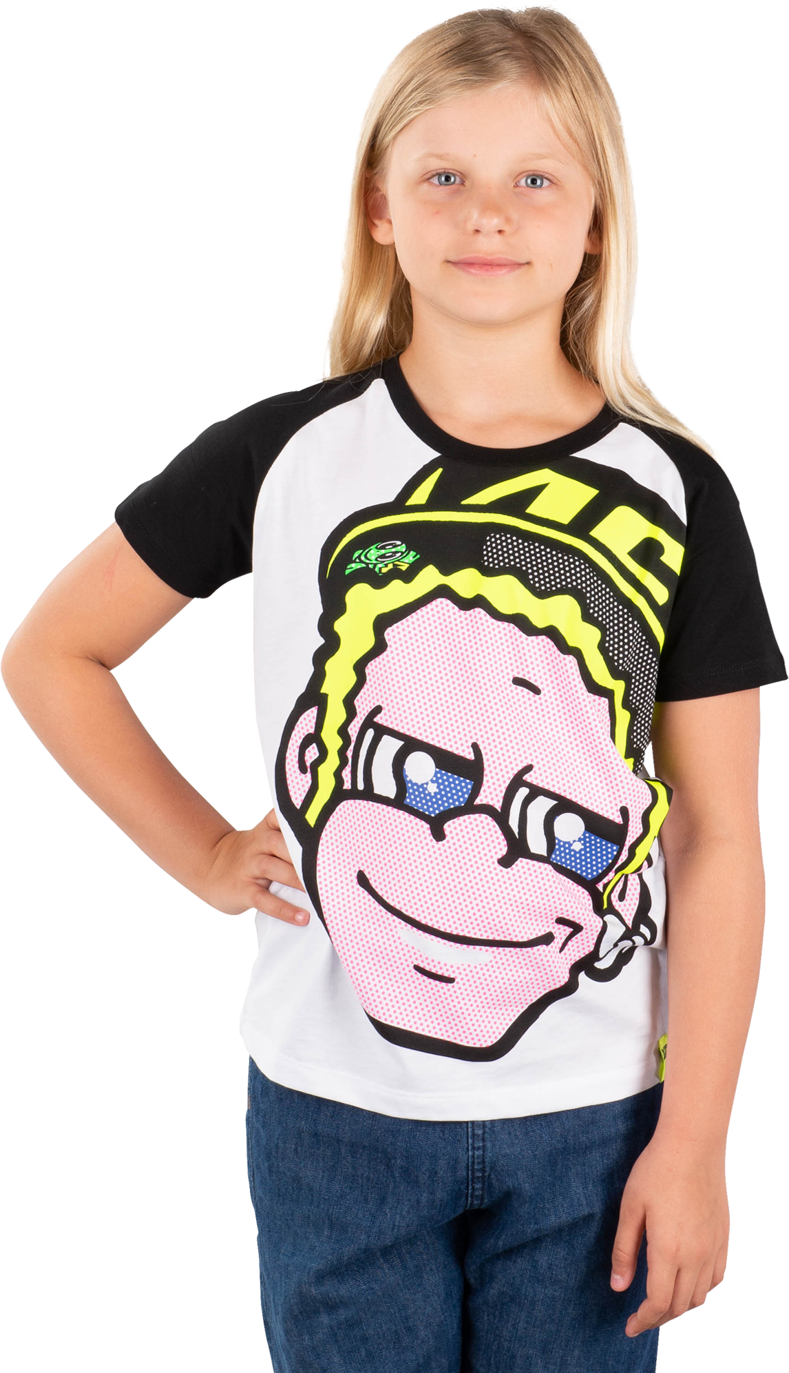 VR46 T-Shirt VR46 Valentino Rossi Junior, Hvid VR46 T-Shirt VR46 Valentino Rossi Junior, Hvid