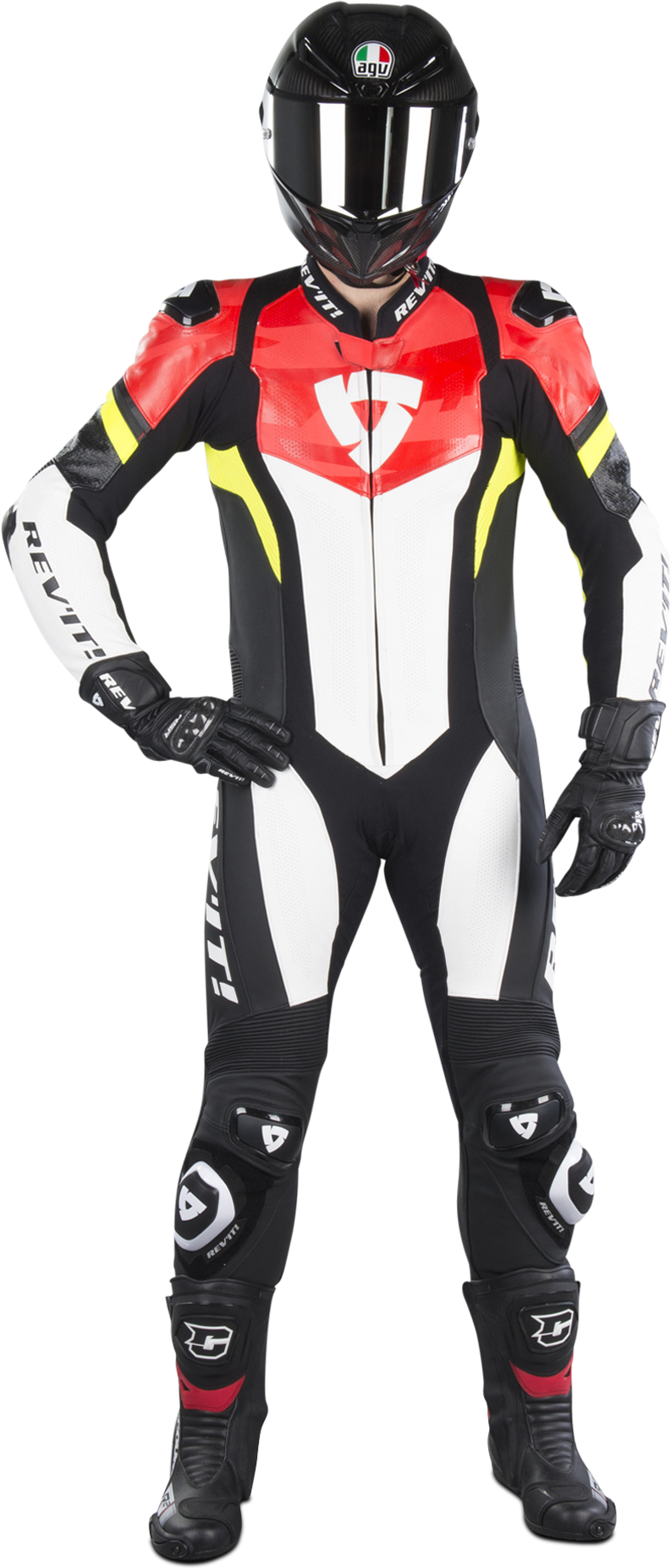 REV'IT! Læderdragt Rev’it! Hyperspeed, Neonrød/Neongul REV'IT! Læderdragt Rev’it! Hyperspeed, Neonrød/Neongul