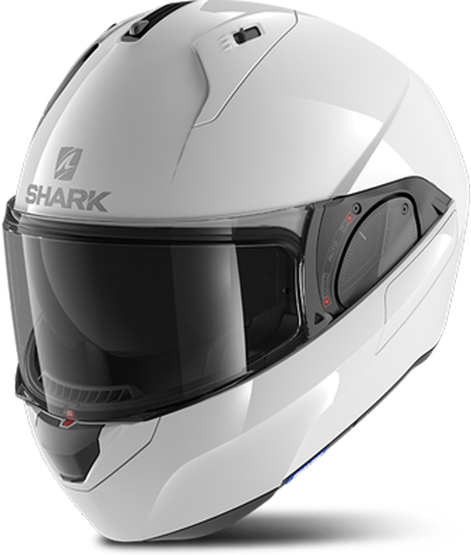 Shark Flip-Up Hjelm Shark Evo Es Blank, Hvid/Blå Shark Flip-Up Hjelm Shark Evo Es Blank, Hvid/Blå