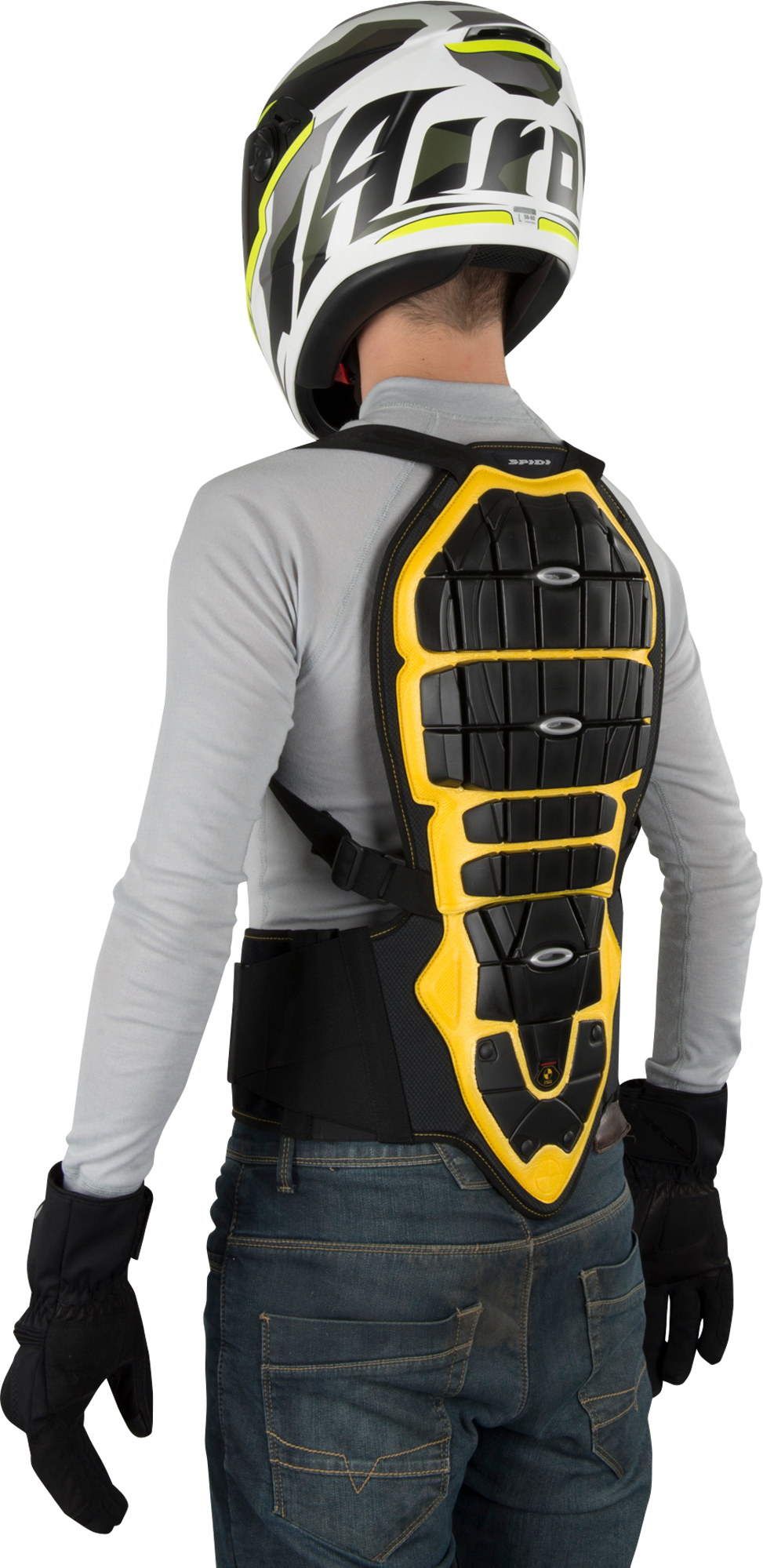 Spidi Rygbeskytter Spidi Warrior 170-180cm, Sort/Gul Spidi Rygbeskytter Spidi Warrior 170-180cm, Sort/Gul