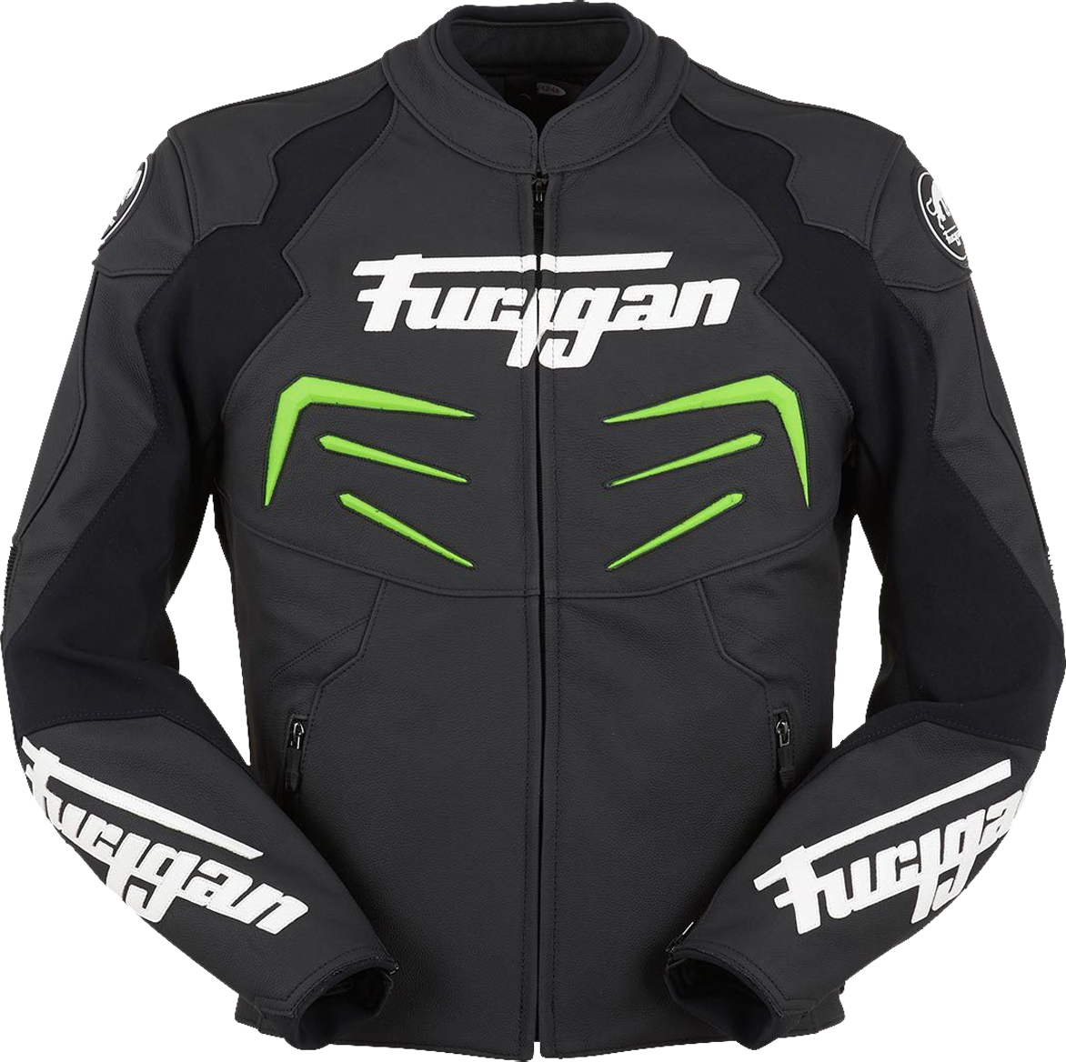 Furygan MC-Jakke Furygan Power, Sort/Grøn Furygan MC-Jakke Furygan Power, Sort/Grøn