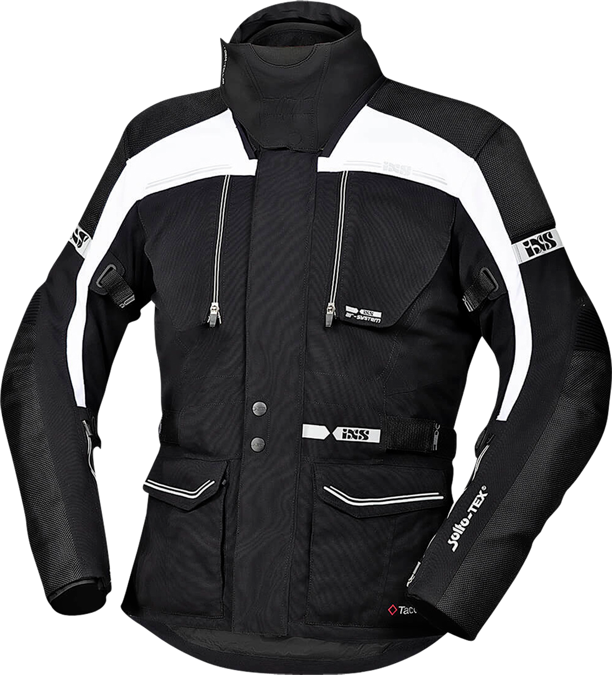 IXS MC-Jakke iXS Traveller-ST, Sort/Hvid IXS MC-Jakke iXS Traveller-ST, Sort/Hvid