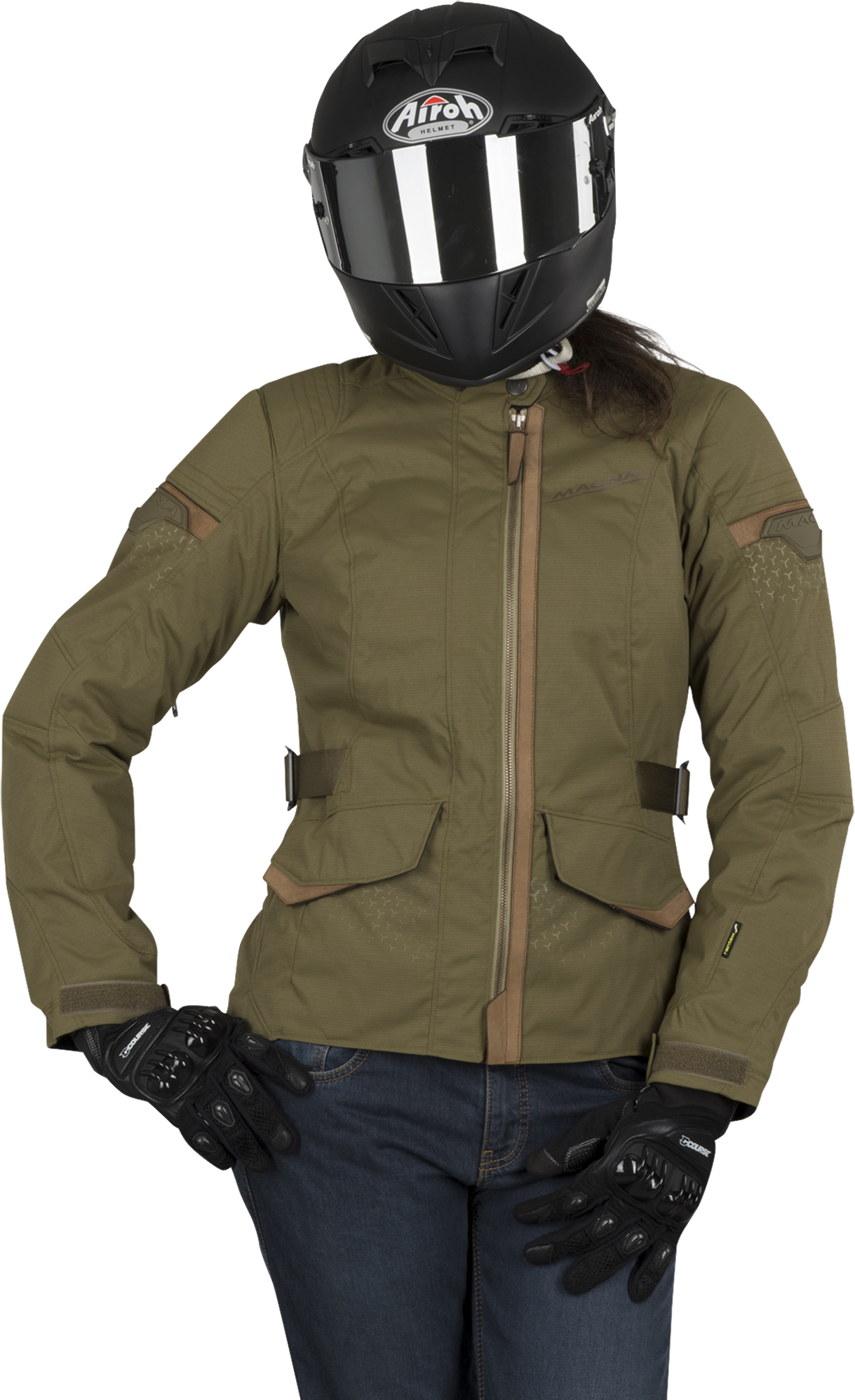 Macna Jakke Macna Shine Dame Olive Macna Jakke Macna Shine Dame Olive