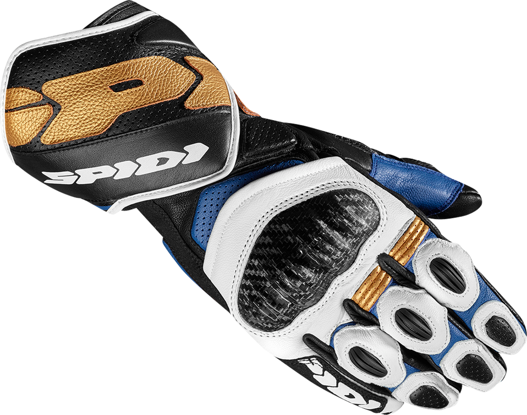 Spidi Handsker Spidi Carbo 7, Blå/Guld Spidi Handsker Spidi Carbo 7, Blå/Guld