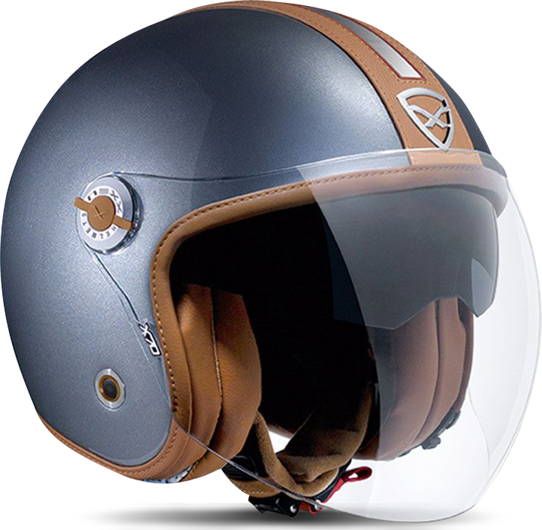 Nexx Pilothjelm Nexx X.70 Groovy, Titanium/Camel Nexx Pilothjelm Nexx X.70 Groovy, Titanium/Camel