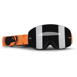 Raven Crossbriller  Edge Magnetic Black Orange, Sort Spejl