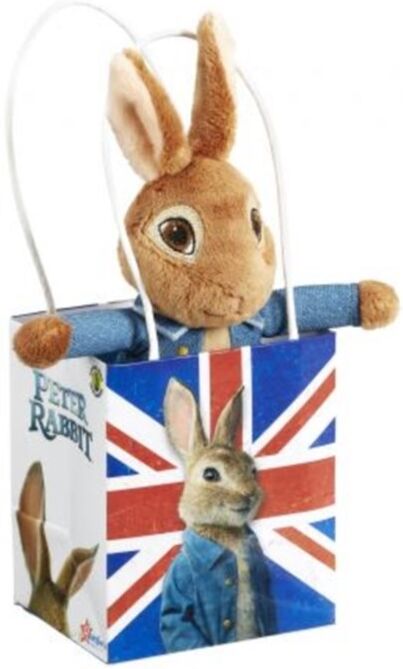 Peter Rabbit Movie Soft Toy in a Union Jack Bag Peter Rabbit Movie Soft Toy in a Union Jack Bag