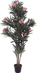 Europalms Oleander tree, artificial plant, pink, 150 cm TILBUD NU lyserød træ