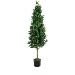 Europalms Laurel Cone Tree, high trunk, artificial plant, 180cm bagagerum høj
