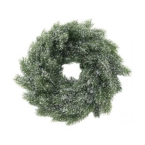 Europalms Fir wreath, snowy, PE, 45cm TILBUD NU snedækket krans