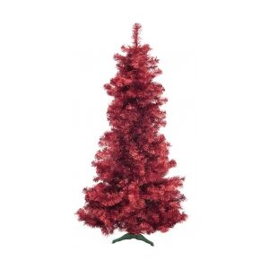 Europalms Fir tree FUTURA, red metallic, 210cm europalmer metallisk rød træ