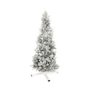 Europalms Fir tree FUTURA, silver metallic, 180cm europalmer metallisk sølv træ