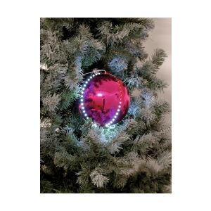Europalms LED Snowball 8cm, pink 5x TILBUD NU lyserød