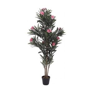 Europalms Oleander tree, artificial plant, pink, 150 cm TILBUD NU lyserød træ