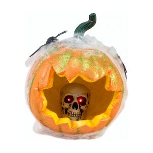 Europalms Halloween Pumpkin in Spider Web, 25cm TILBUD NU