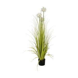 Europalms Allium grass, artificial plant, white, 120 cm TILBUD NU