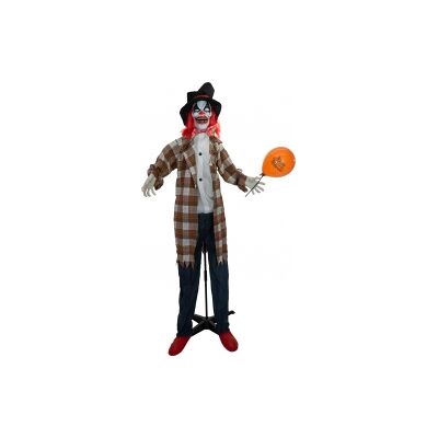 Halloween Dekoration, Animeret Figur Med Lys- og Lydeffekter, Den Skærmende Klov Halloween Dekoration, Animeret Figur Med Lys- og Lydeffekter, Den Skærmende Klov