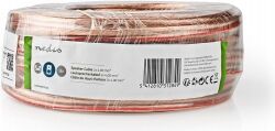 Nedis Højttalerkabel   2 x 4,00 mm2   25,0 m   Viklet   Gennemsigtig, CAGW4000TR Nedis Højttalerkabel   2 x 4,00 mm2   25,0 m   Viklet   Gennemsigtig, CAGW4000TR