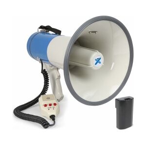 Professionel Megafon 65W med Sirene, MP3-afspiller, Litium B microphone mikrofon