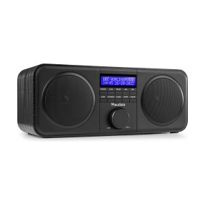 DAB Radio 'God lyd i kompakt design' DAB/DAB+/FM/Vækkeur, Sort TILBUD NU