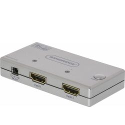 Bandridge 2-Port Ultra HD Hdmi Switch Sølv, BBVSW3432 TILBUD NU kontakt havn