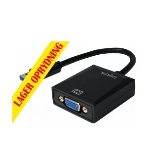 Velleman LogiLink - VGA konverter USB 3.0 til VGA (20cm) TILBUD NU into