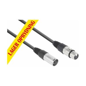 CX102-1 DMX-kabel 5-PIN XLR Han-Hun 1,5m TILBUD NU kvinde kabel mand han