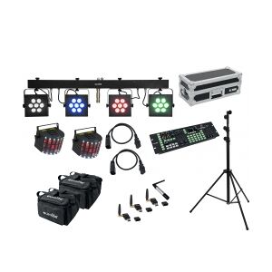 EuroLite Set LED KLS-3002 + Laser Derby Mobile Bundle TILBUD NU