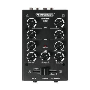 Omnitronic GNOME-202 Mini Mixer black TILBUD NU sort