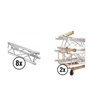 Alutruss Set TRILOCK E-GL33 2000 + Truss transport board TILBUD NU