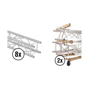 Alutruss Set QUADLOCK QL-ET34-2000 + Truss transport board TILBUD NU