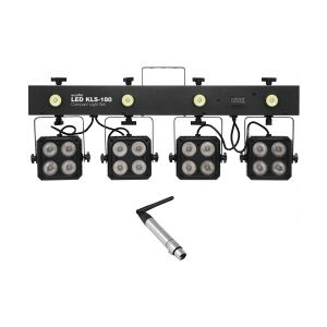 EuroLite Set LED KLS-180 + QuickDMX Wireless receiver modtager trådløs sæt