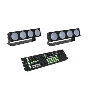 EuroLite Set 2x LED CBB-4 + DMX LED Color Chief Controller TILBUD NU