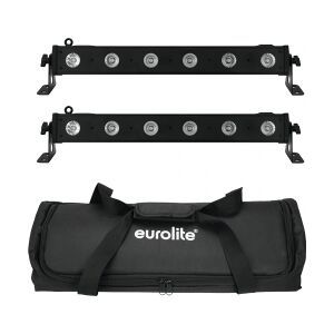 EuroLite Set 2x LED BAR-6 QCL RGBW + Soft Bag TILBUD NU