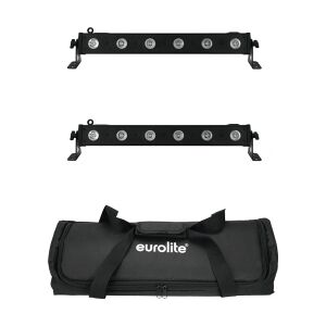 EuroLite Set 2x LED BAR-6 QCL RGBA + Soft Bag TILBUD NU