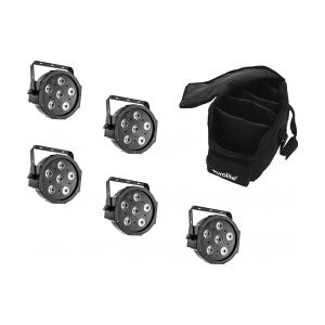 EuroLite Set 5x LED SLS-6 TCL Spot + Soft Bag TILBUD NU