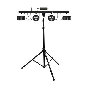 EuroLite Set LED KLS Laser Bar FX Light Set + M-4 Speaker-System Stand TILBUD NU